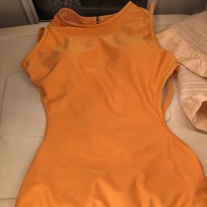 Fun Yellow One-Piece Swimsuit